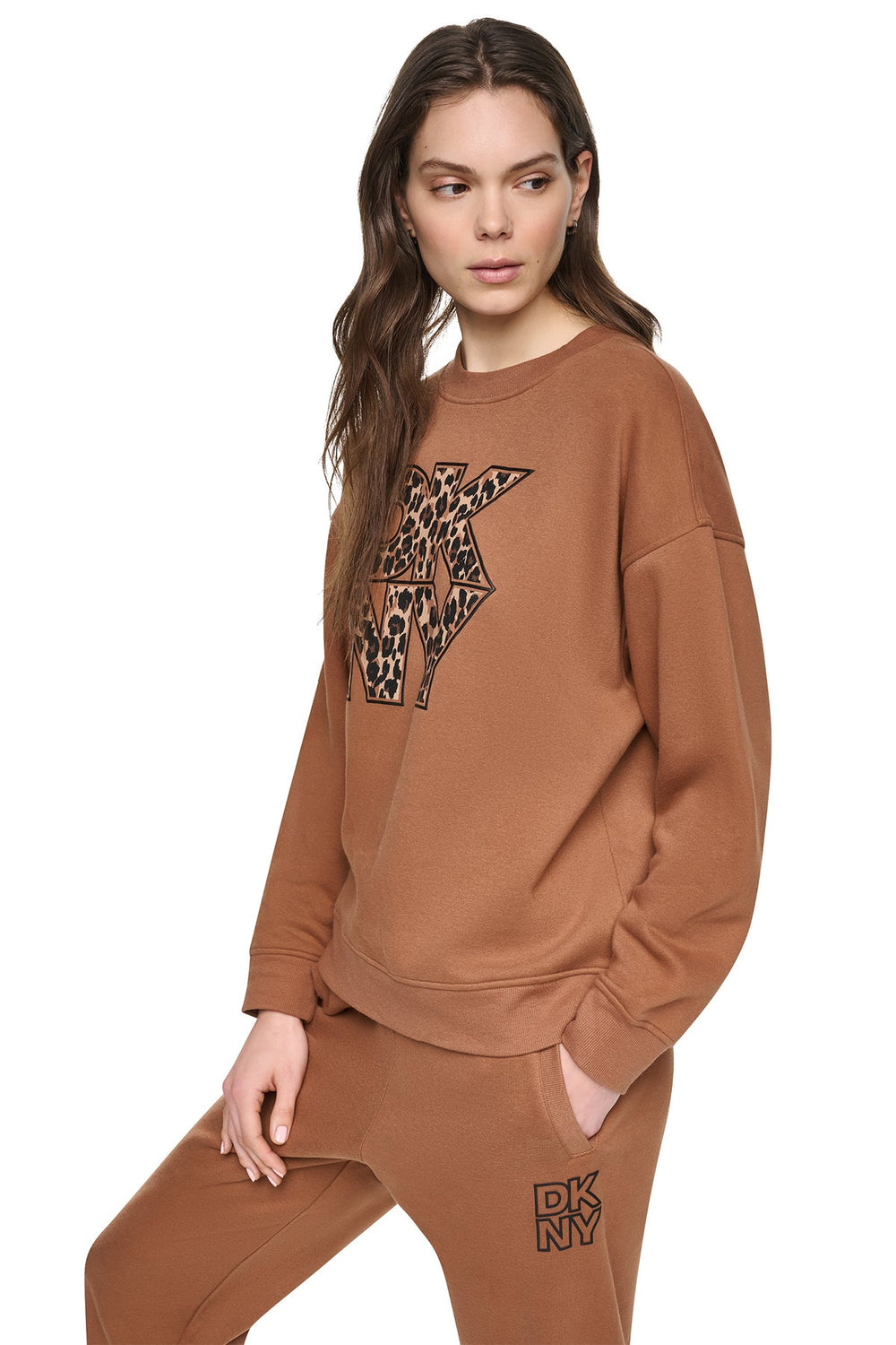 ANIMAL PRINT LOGO SWEATSHIRT