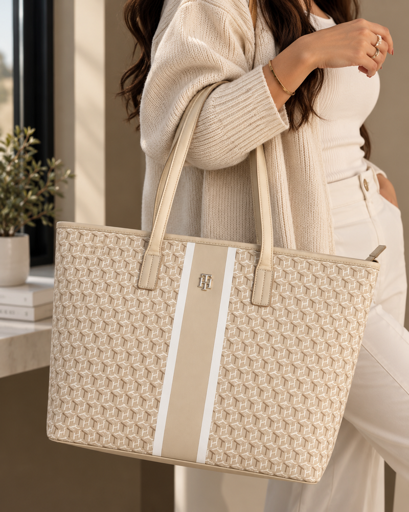Tommy Hilfiger Monogram Tote Bag