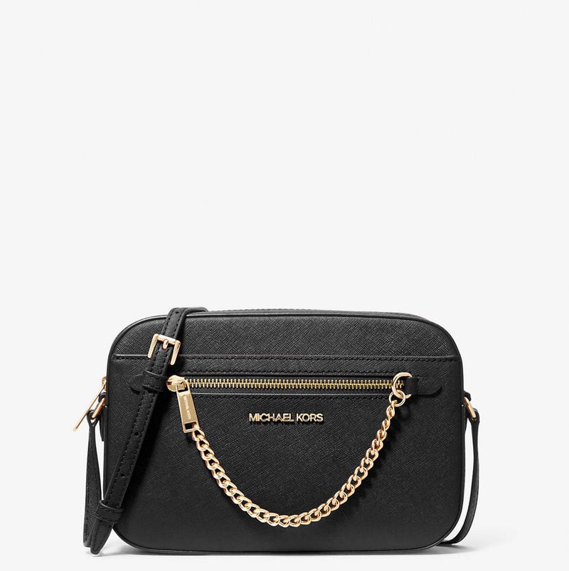 Jet Set Large Saffiano Leather Crossbody Bag