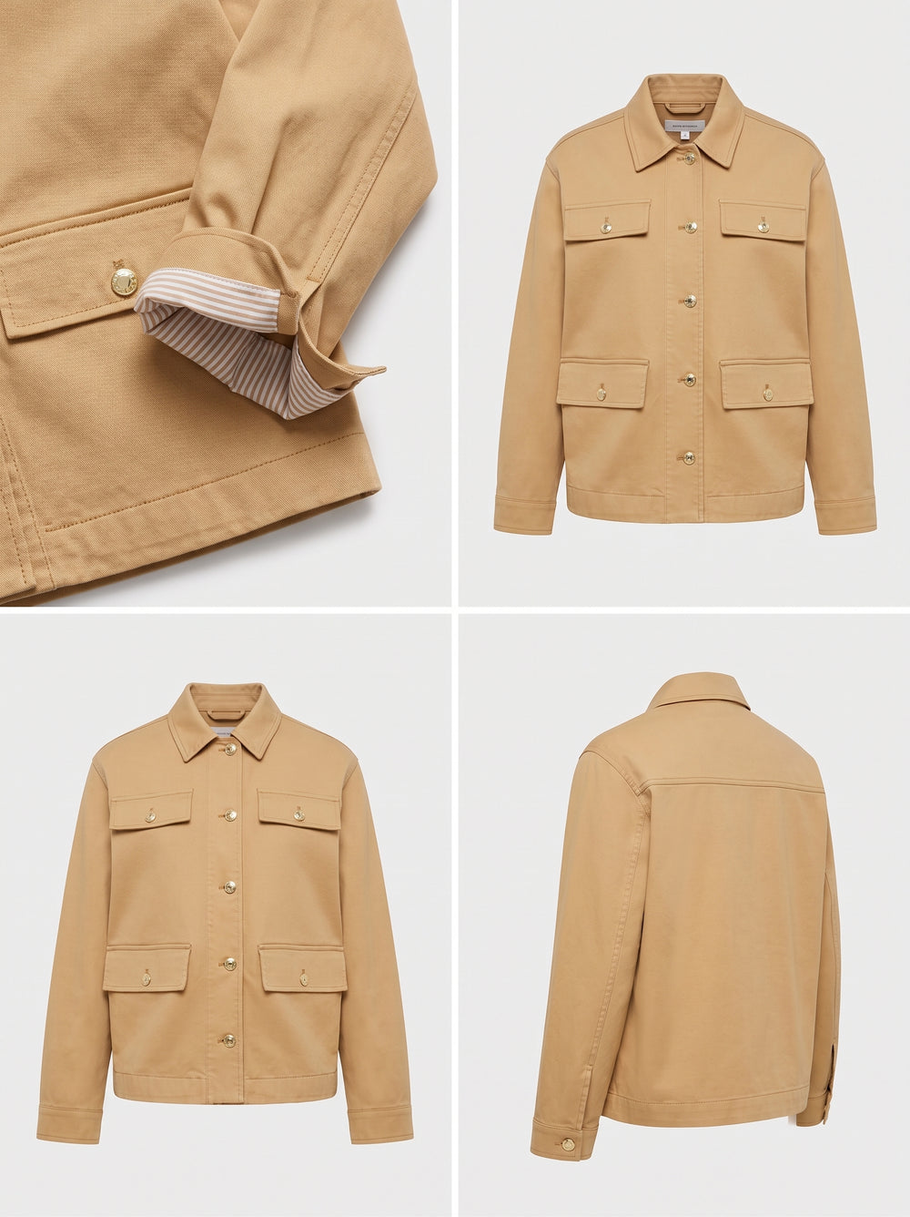 Gold-Button Field Jacket
