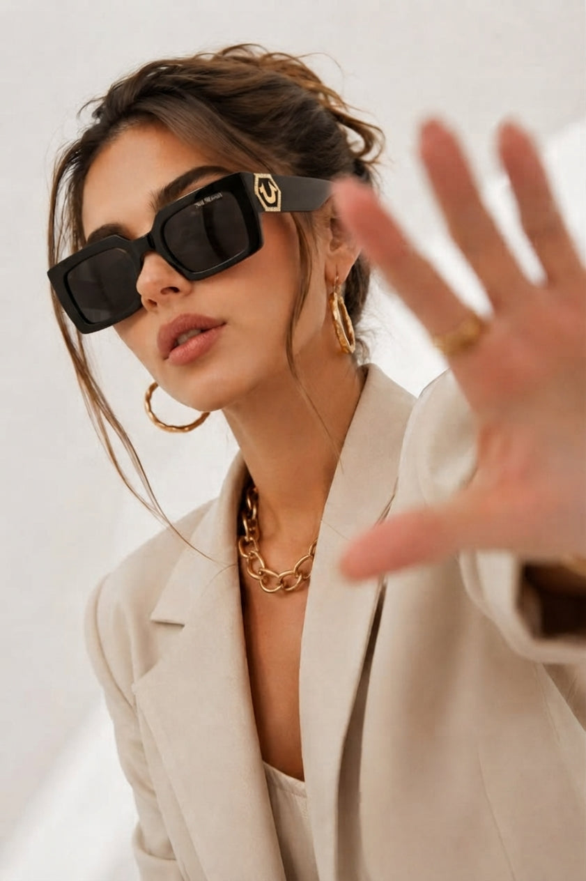True Religion Horseshoe Square Sunglasses