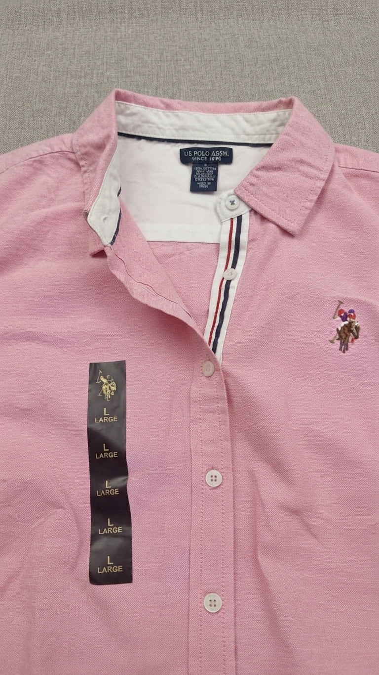 LONG SLEEVE SOLID STRETCH OXFORD SHIRT