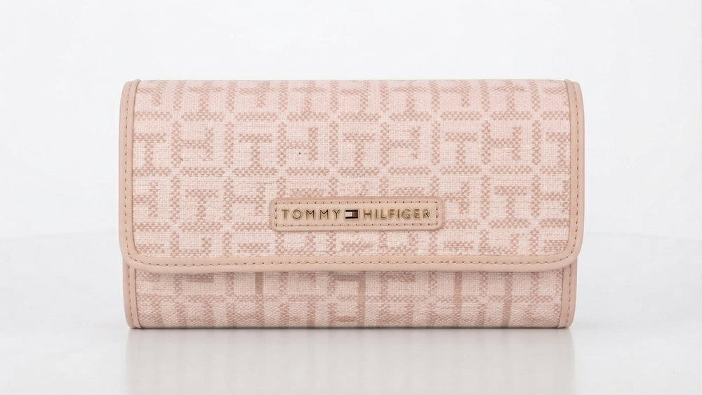 Tommy Hilfiger Long Wallet Long Wallet Pink Jaggar Logo