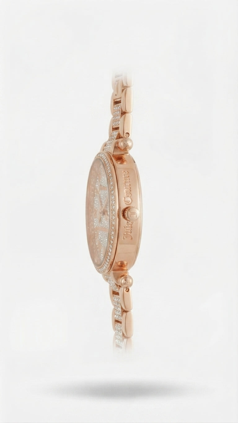 Juicy Couture Bling Watch Rhinestone Two Tone Gold Silver NEWJuicy Couture Bling Watch Rhinestone Two Tone Gold Silver NEW