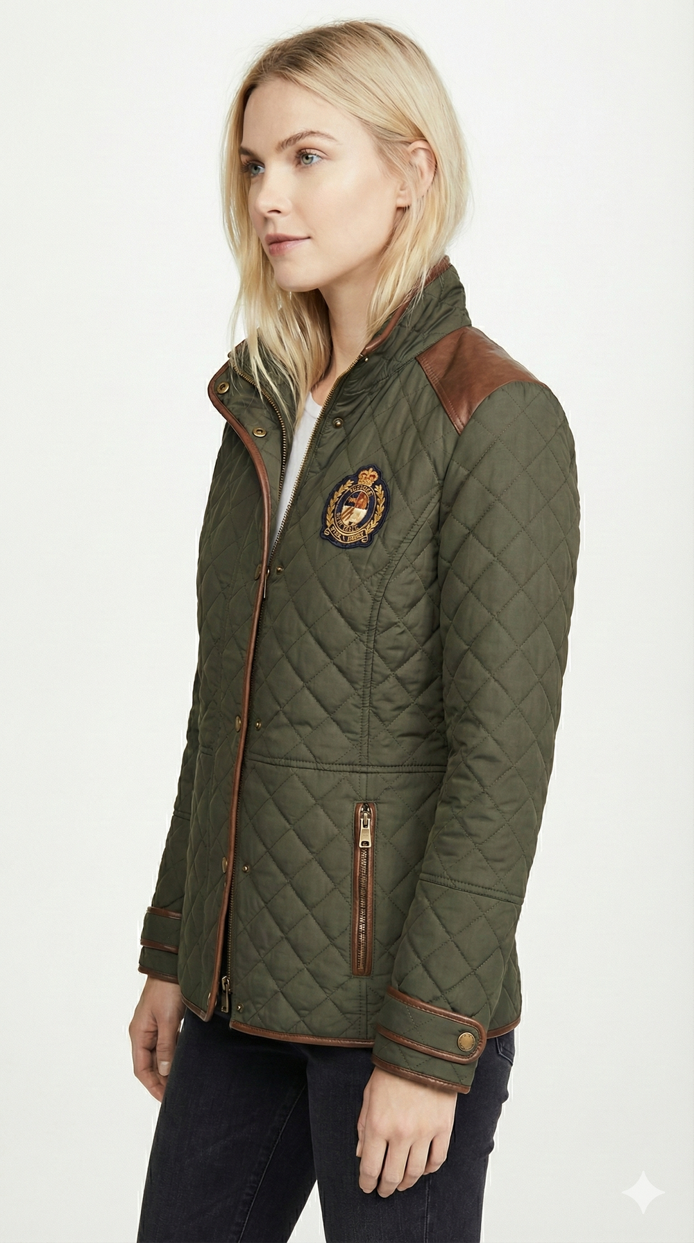 Ralph Lauren Logo Crest Quilted Jacket