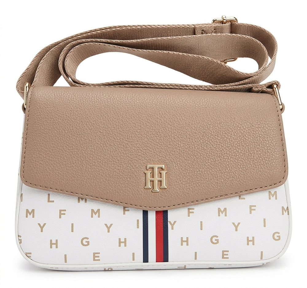 Tommy Hilfiger Monogram Flap Crossbody Bag