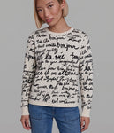 Sweater Designer By Karl Lagerfeld In Black & White