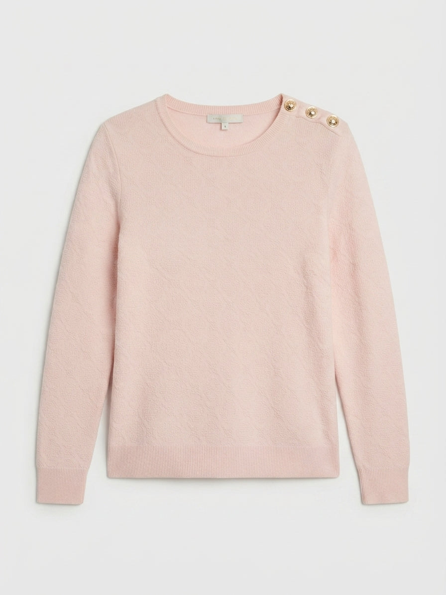 Ladies Guess Pastel Pink Light Weight Sweater Brand New With Tags