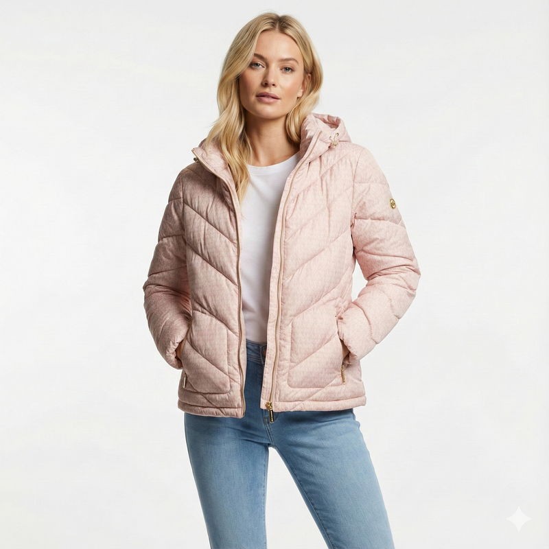 Logo Quilted Ciré Packable Puffer Jacket