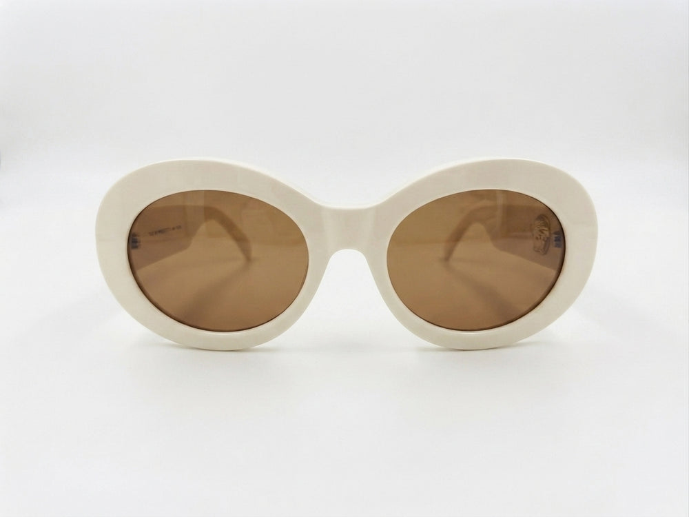 Primark Women's Vintage Oval Sunglasses – Tortoiseshell Brown
