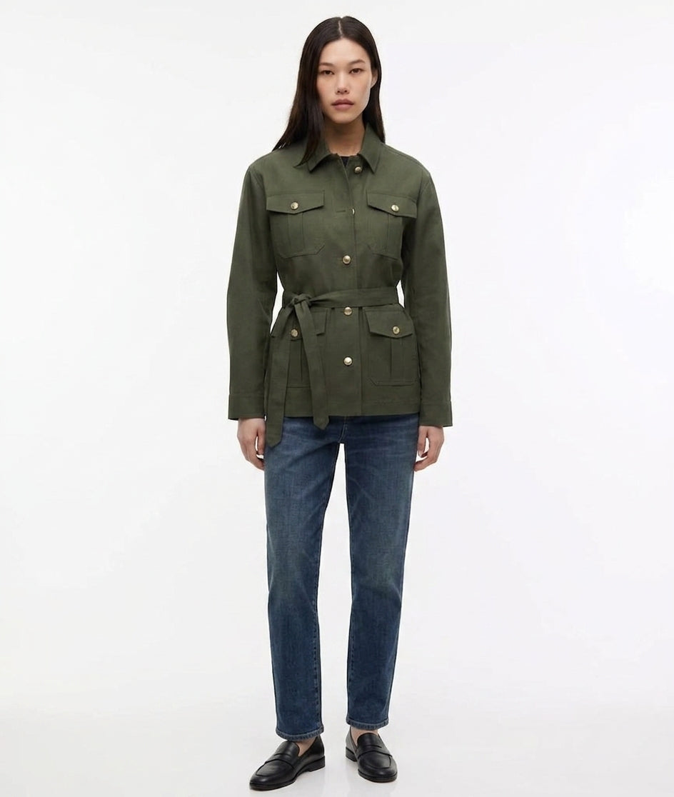 Tommy Hilfiger Women's Cotton Gold Button Field Jacket (Copy)