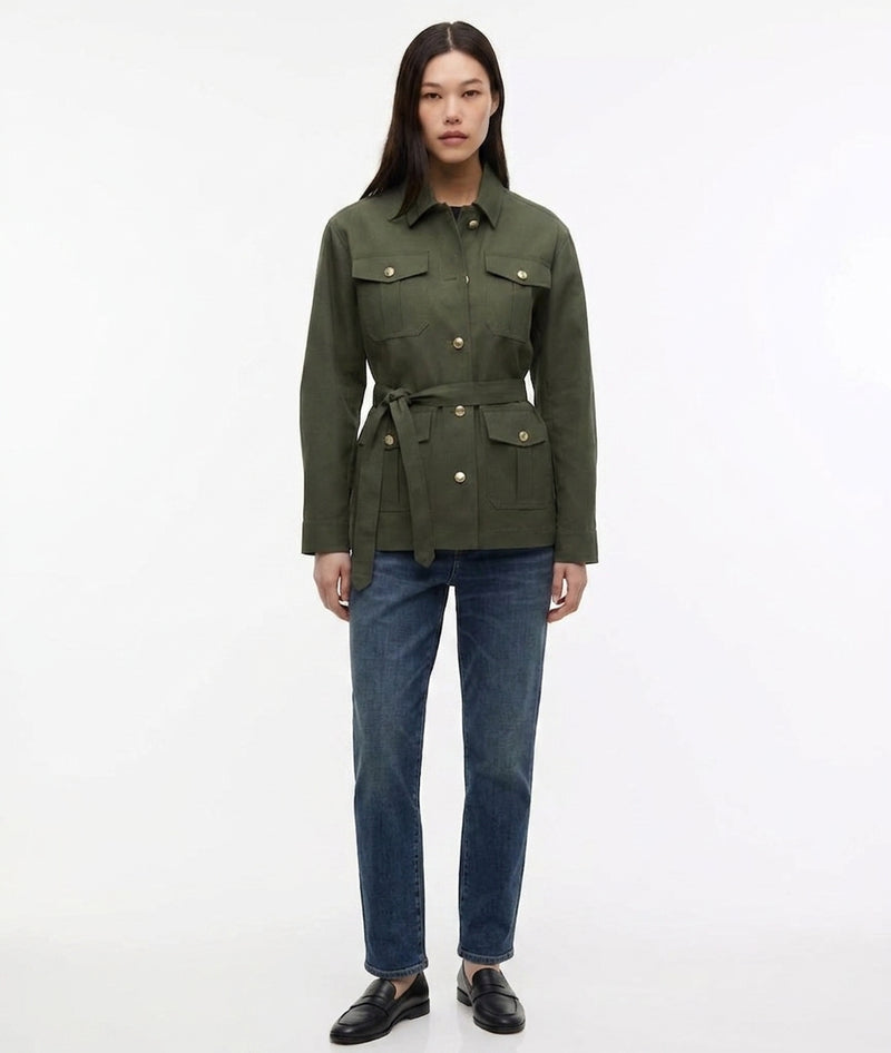 Tommy Hilfiger Women's Cotton Gold Button Field Jacket
