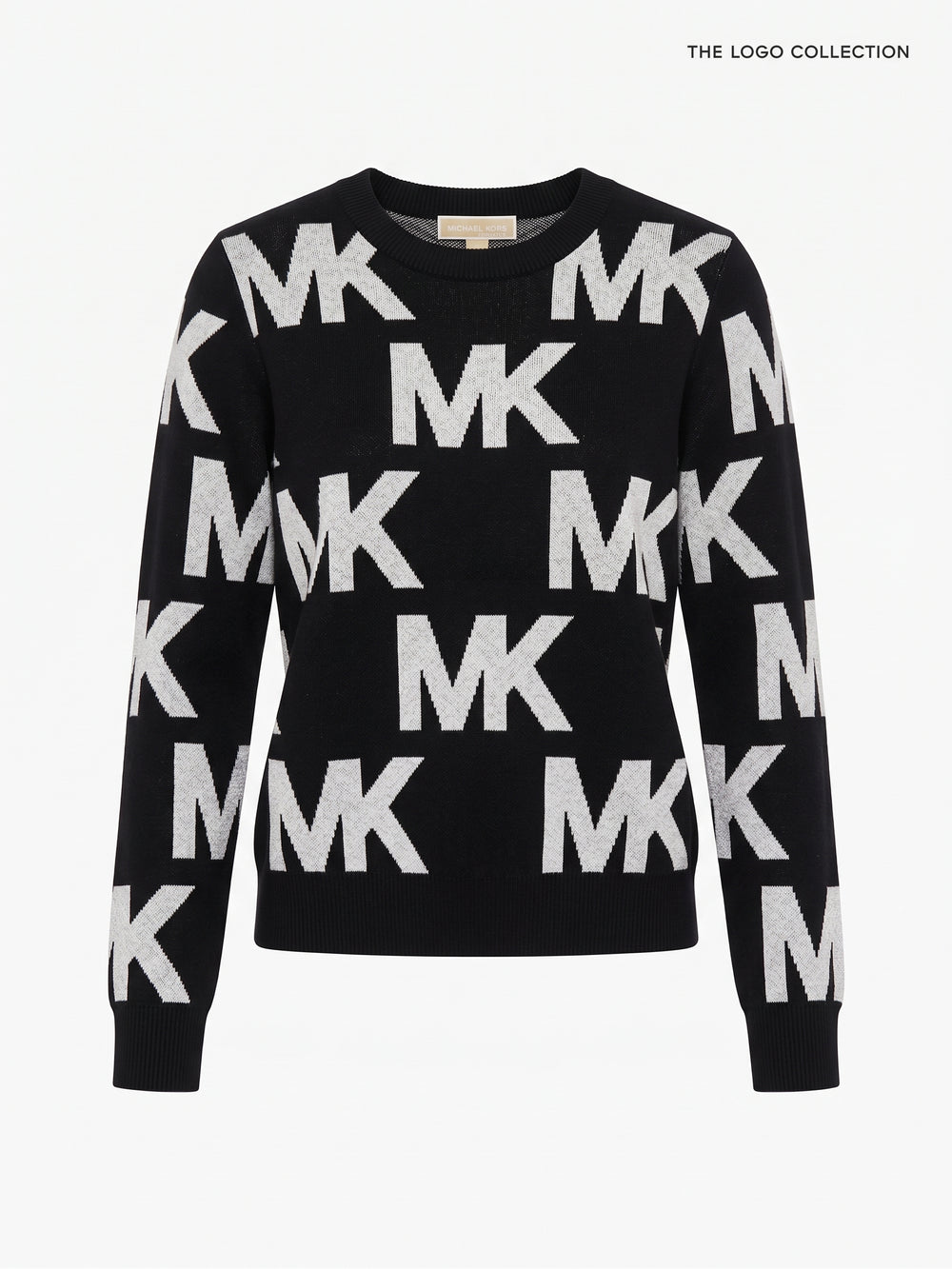 Michael Kors Logo Print Knit Sweater