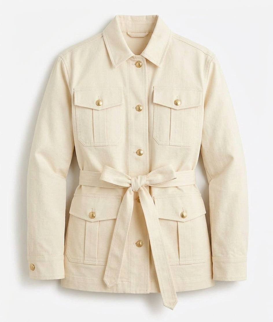 Tommy Hilfiger Women's Cotton Gold Button Field Jacket (Copy) (Copy)