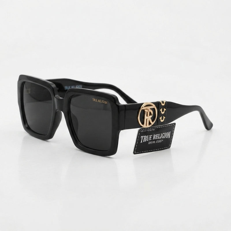 True Religion Oversized Monogram Square Sunglasses