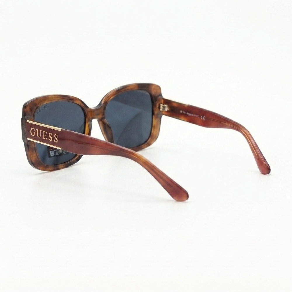 Guess Oversized Tortoiseshell and Burgundy Square Sunglasses (Without Case)