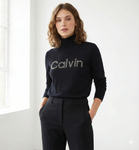 Womens Turtleneck Logo Sweater