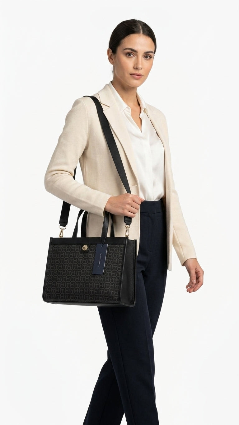 Tommy Hilfiger TH Monogram Tote Bag