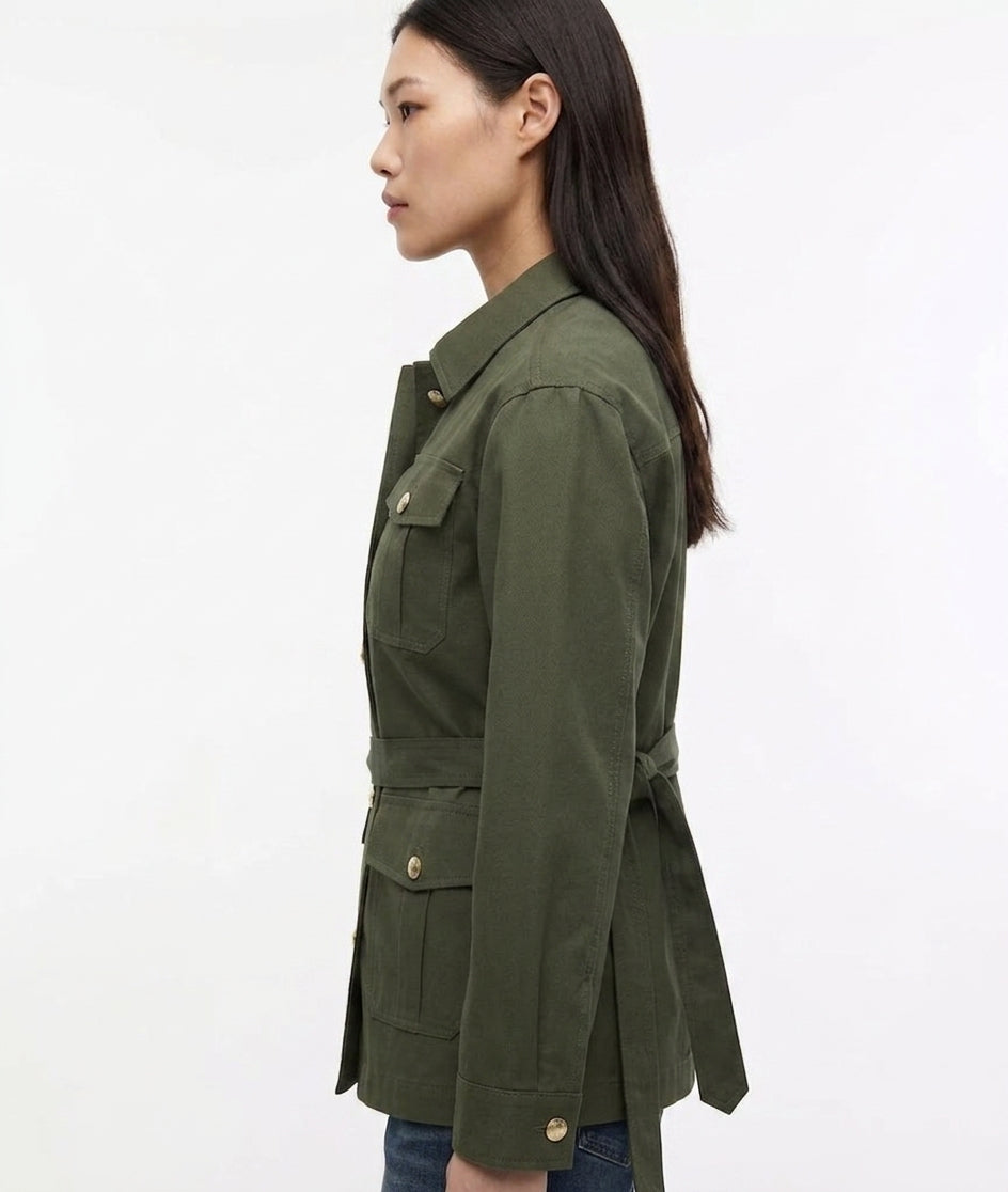 Tommy Hilfiger Women's Cotton Gold Button Field Jacket (Copy)