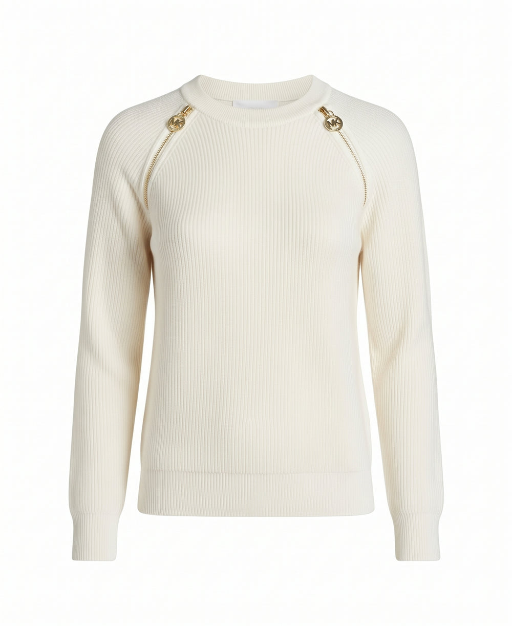 Michael Women's Shaker Sweater In Bone