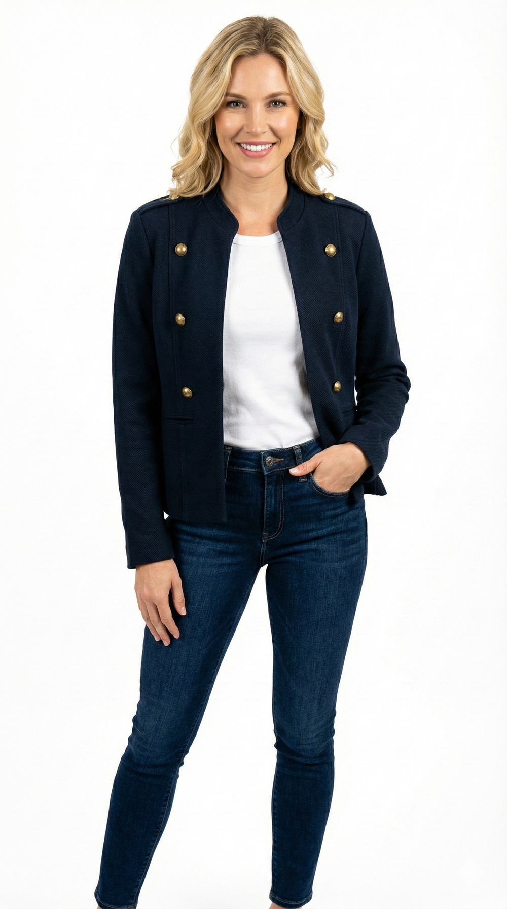 Tommy Hilfiger Women's Military Band Jacket