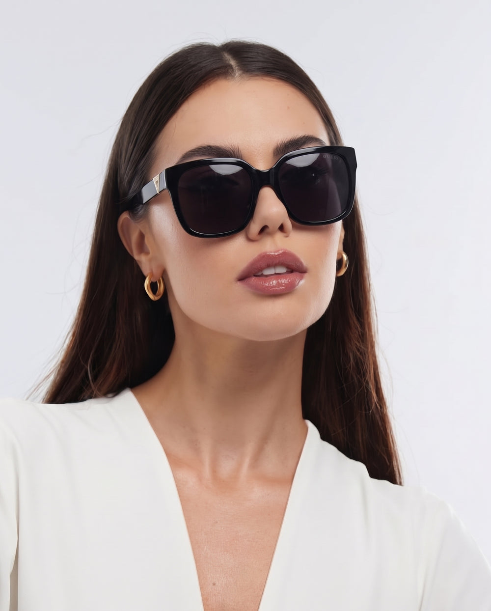 GUESS Women's Black Square Sunglasses