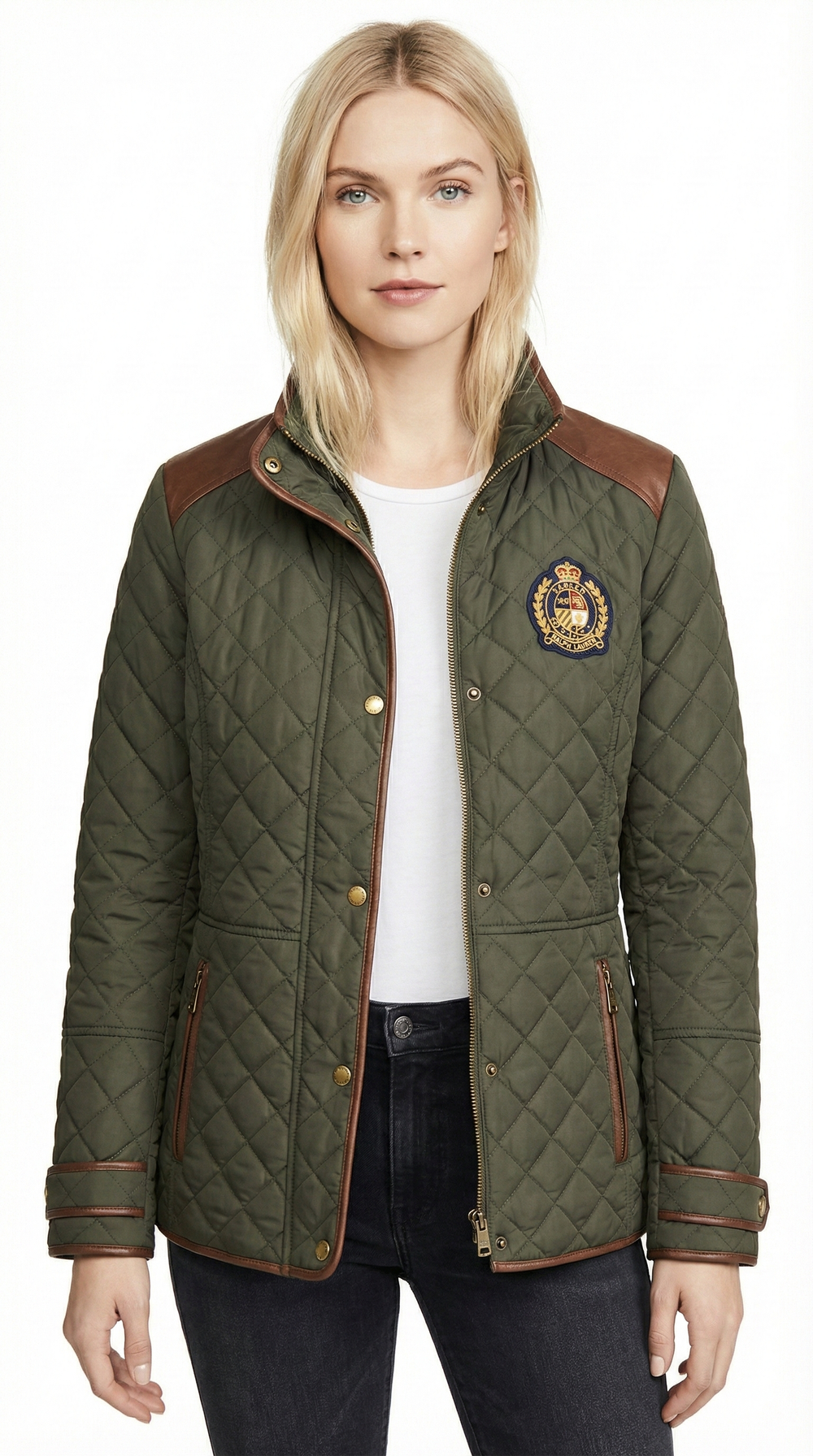 Ralph Lauren Logo Crest Quilted Jacket