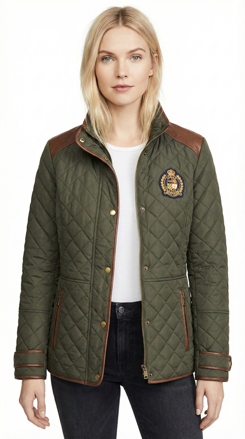 Ralph Lauren Logo Crest Quilted Jacket