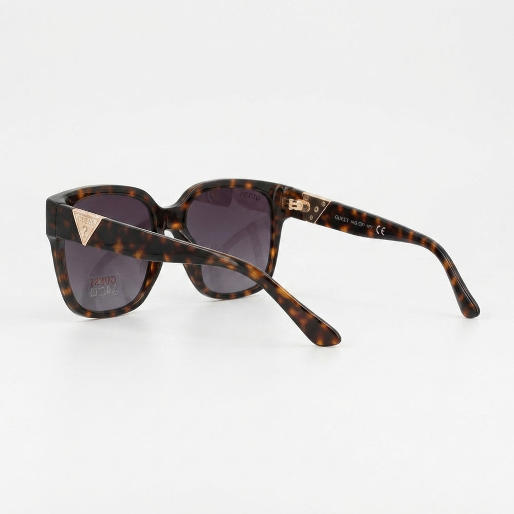 Guess Oversized Tortoiseshell and Burgundy Square Sunglasses (Without Case)