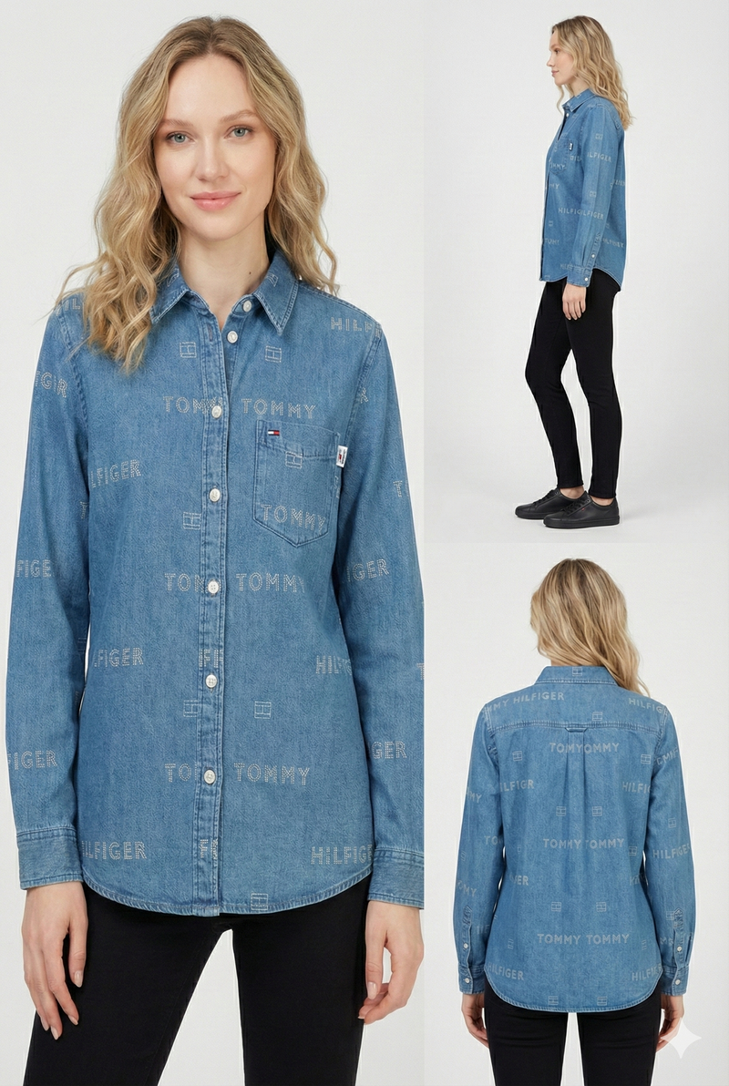 Tommy Hilfiger Denim Multi Logo Shirt