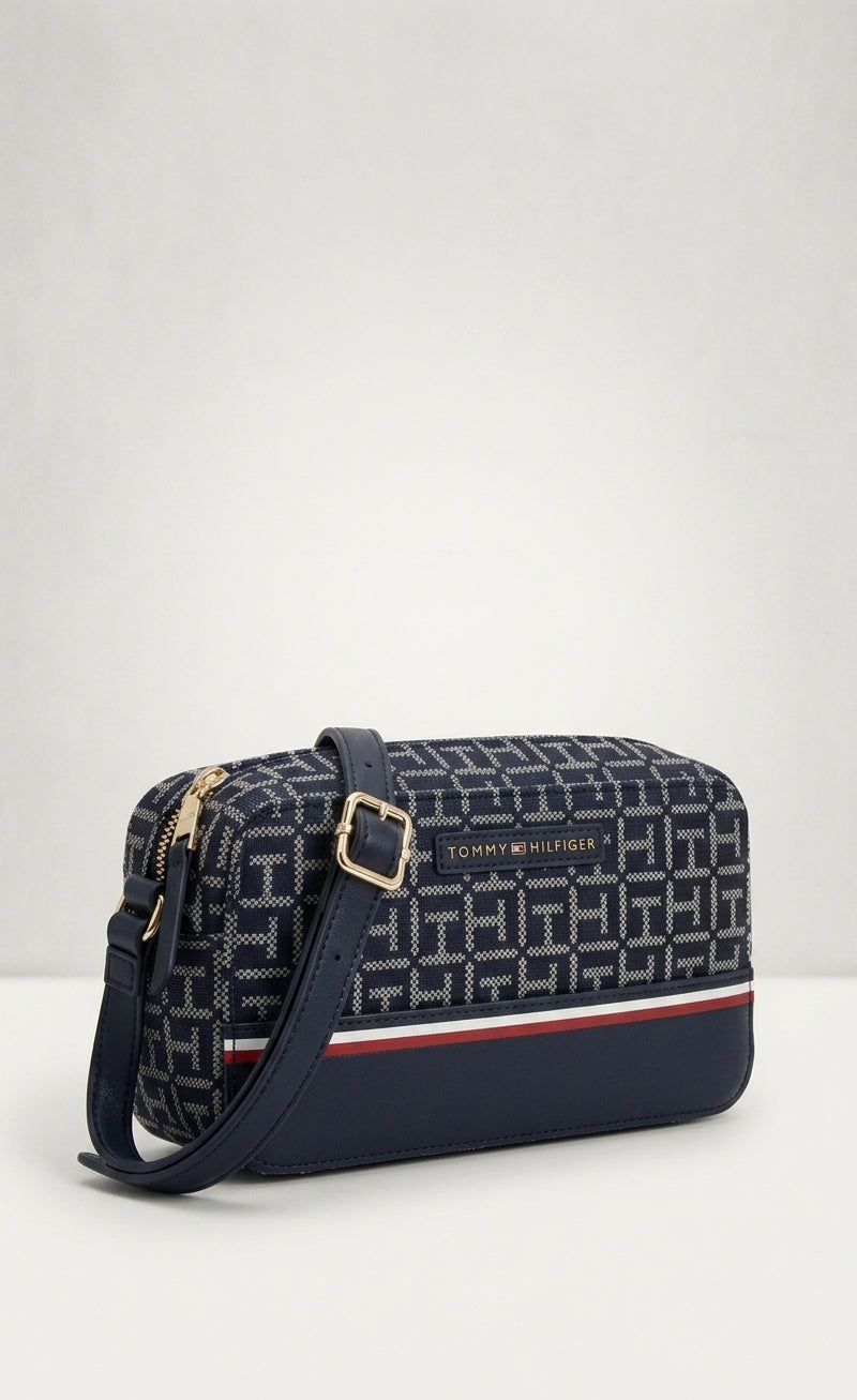 Tommy Hilfiger monogram crossbody/camera bag