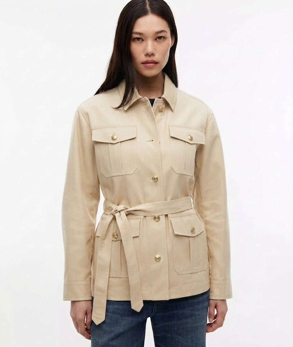 Tommy Hilfiger Women's Cotton Gold Button Field Jacket (Copy) (Copy)