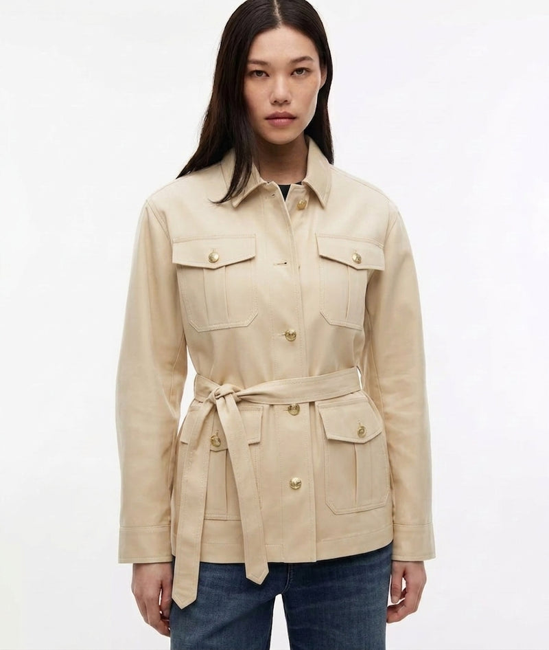 Tommy Hilfiger Women's Cotton Gold Button Field Jacket