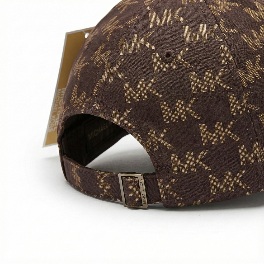 Brown Signature Logo Print Ball Cap
