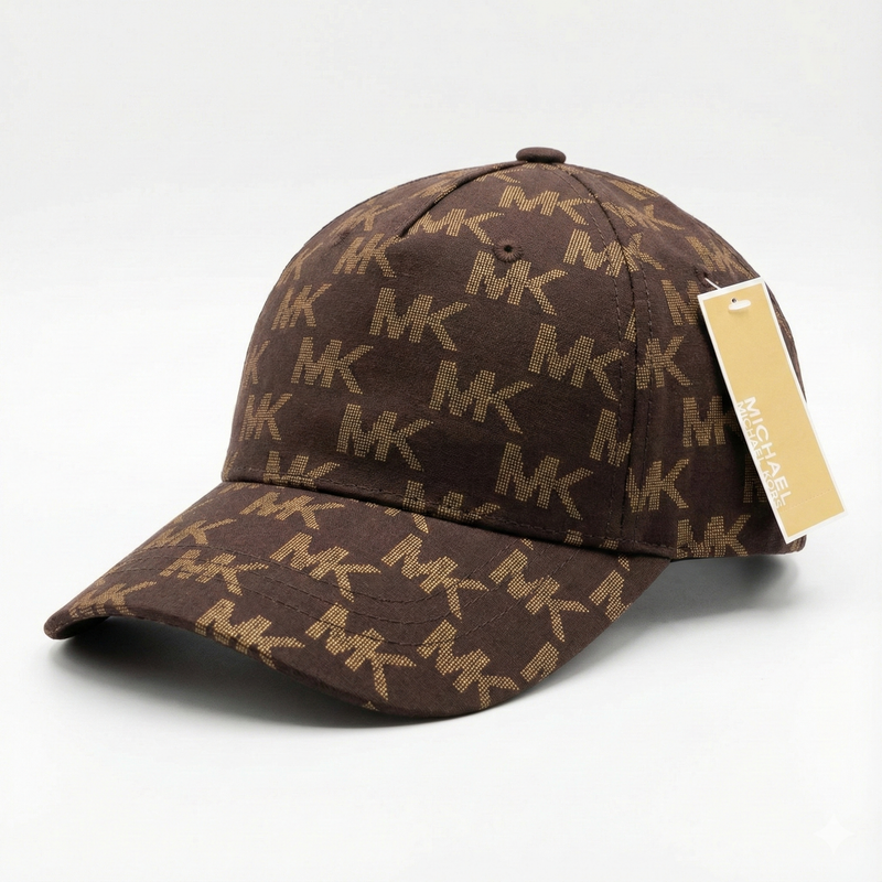 Brown Signature Logo Print Ball Cap
