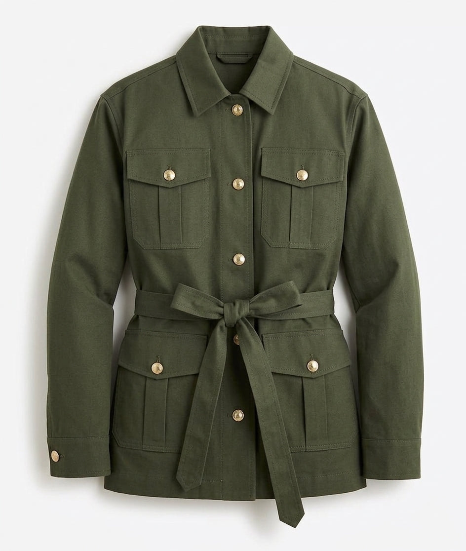 Tommy Hilfiger Women's Cotton Gold Button Field Jacket (Copy)