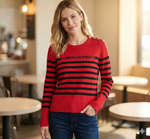 Karl Lagerfeld Women's Striped Sweater