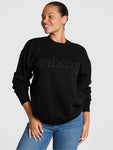 Pure Black Fleece Sweatshirt