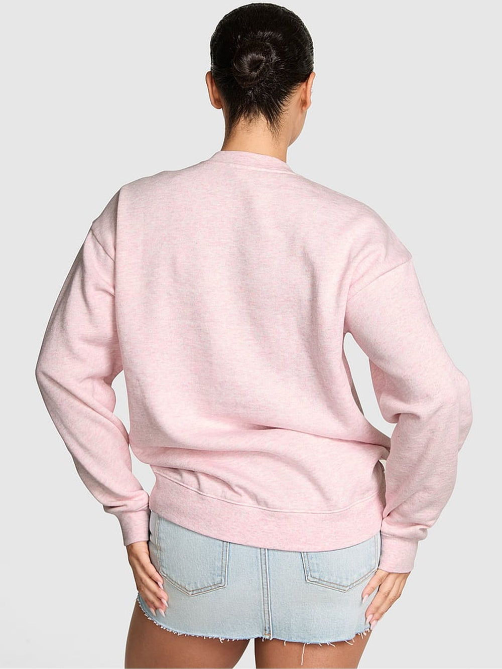 Heather Pink Petal Fleece Sweatshirt