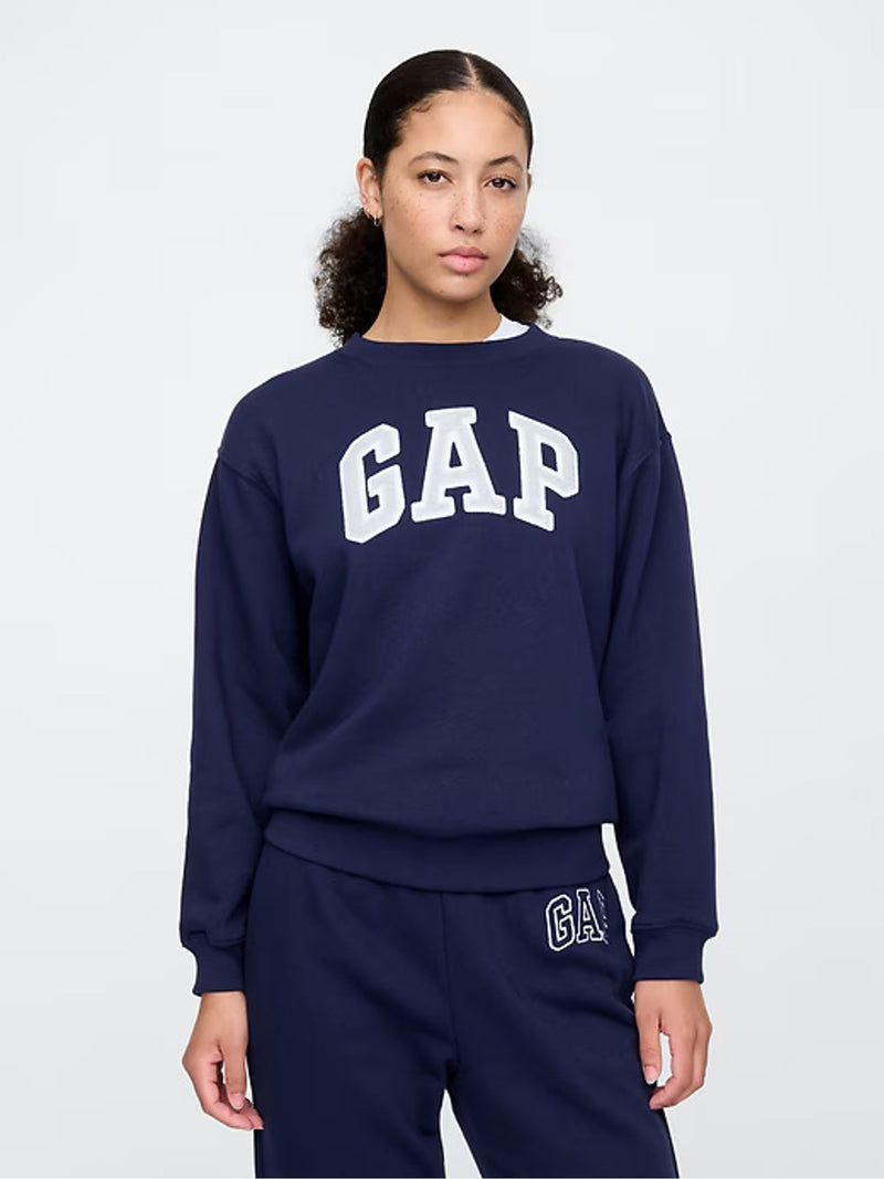 GAP Navy Blue Logo Crew Neck Sweatshirt