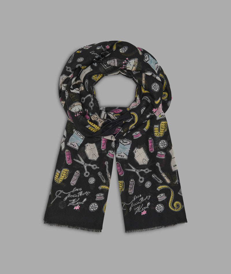 CHOUPETTE'S ATELIER OVERSIZED SQUARE SCARF