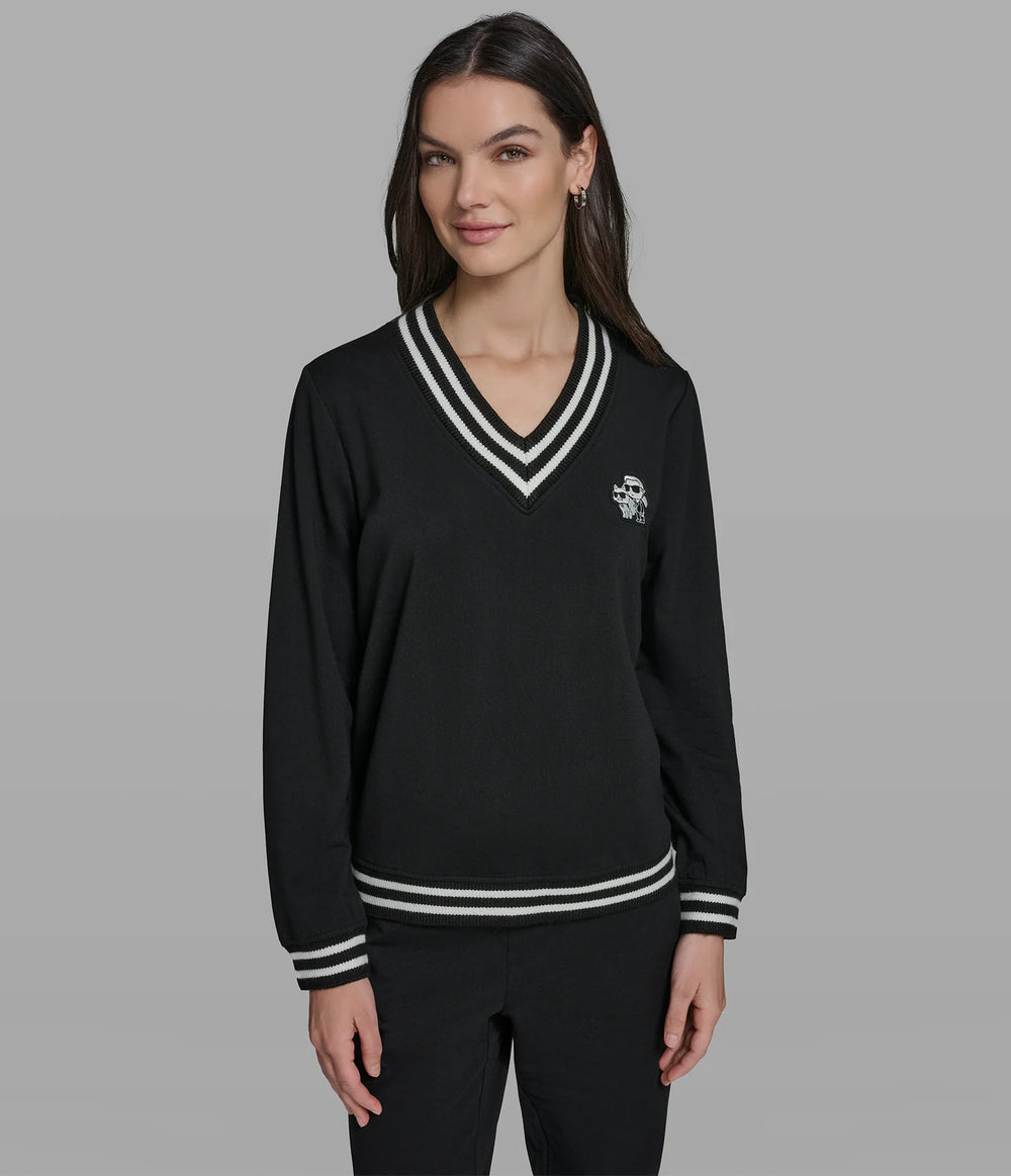 COTTON AND MODAL KARL ET CHOUPETTE SWEATSHIRT