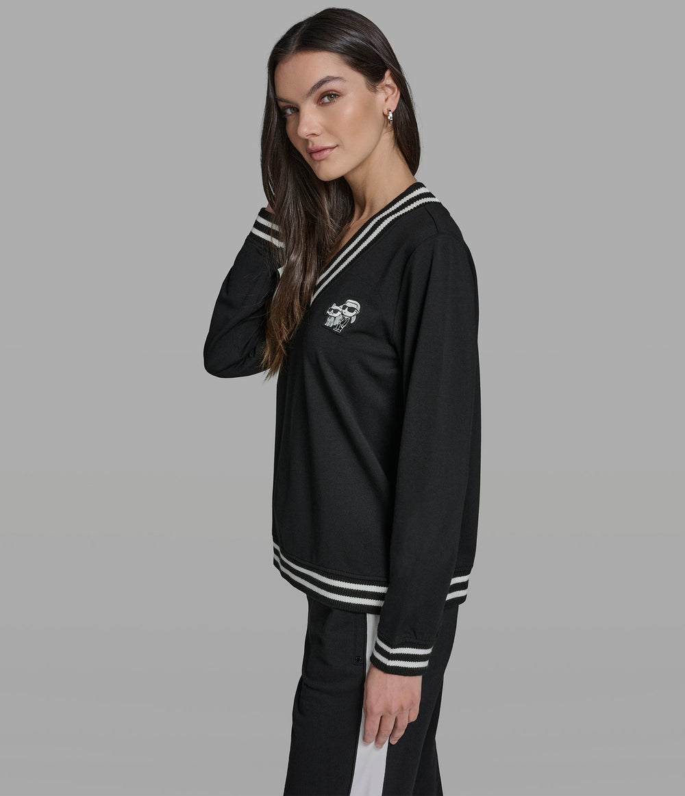 COTTON AND MODAL KARL ET CHOUPETTE SWEATSHIRT