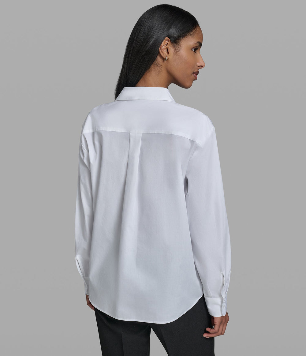 LOGO CREST VARSITY SHIRT