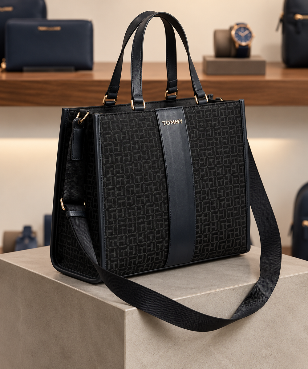 Tommy Hilfiger Monogram Tote Bag