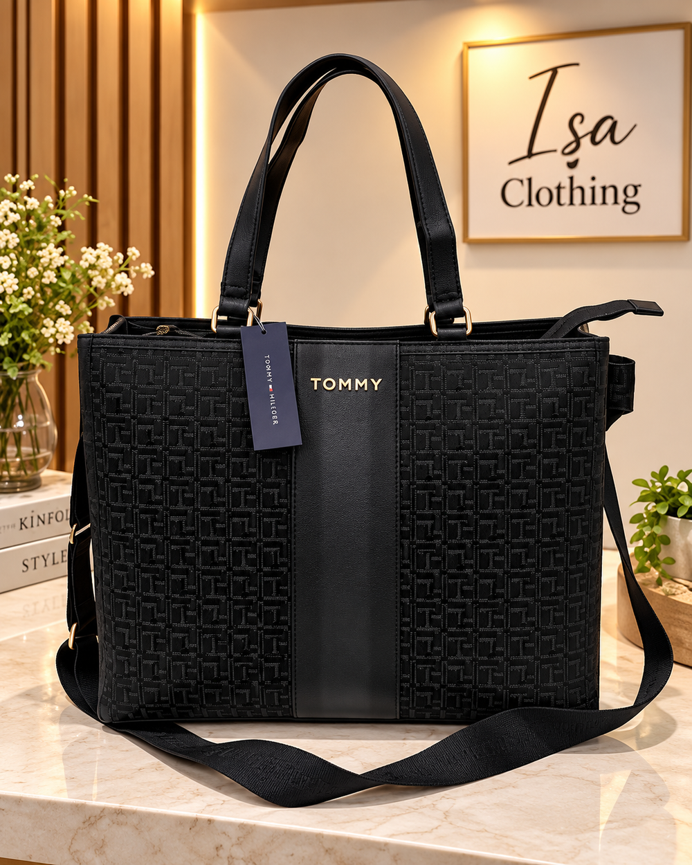 Tommy Hilfiger Monogram Tote Bag