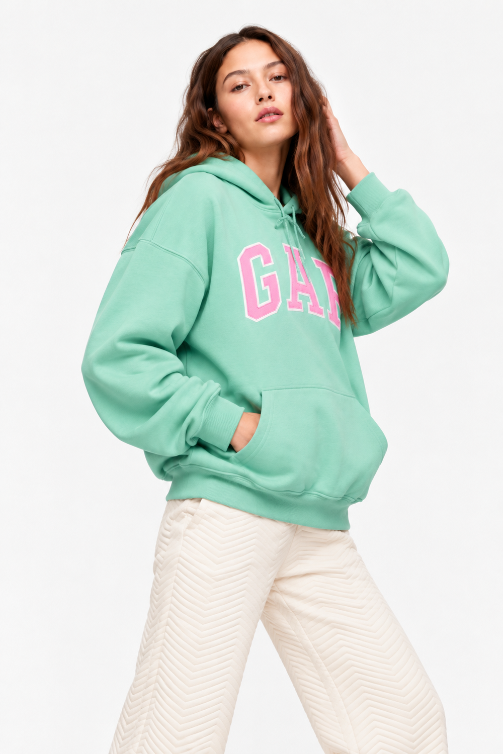 GAP Women's Logo Oversized Crewneck Sweatshirt