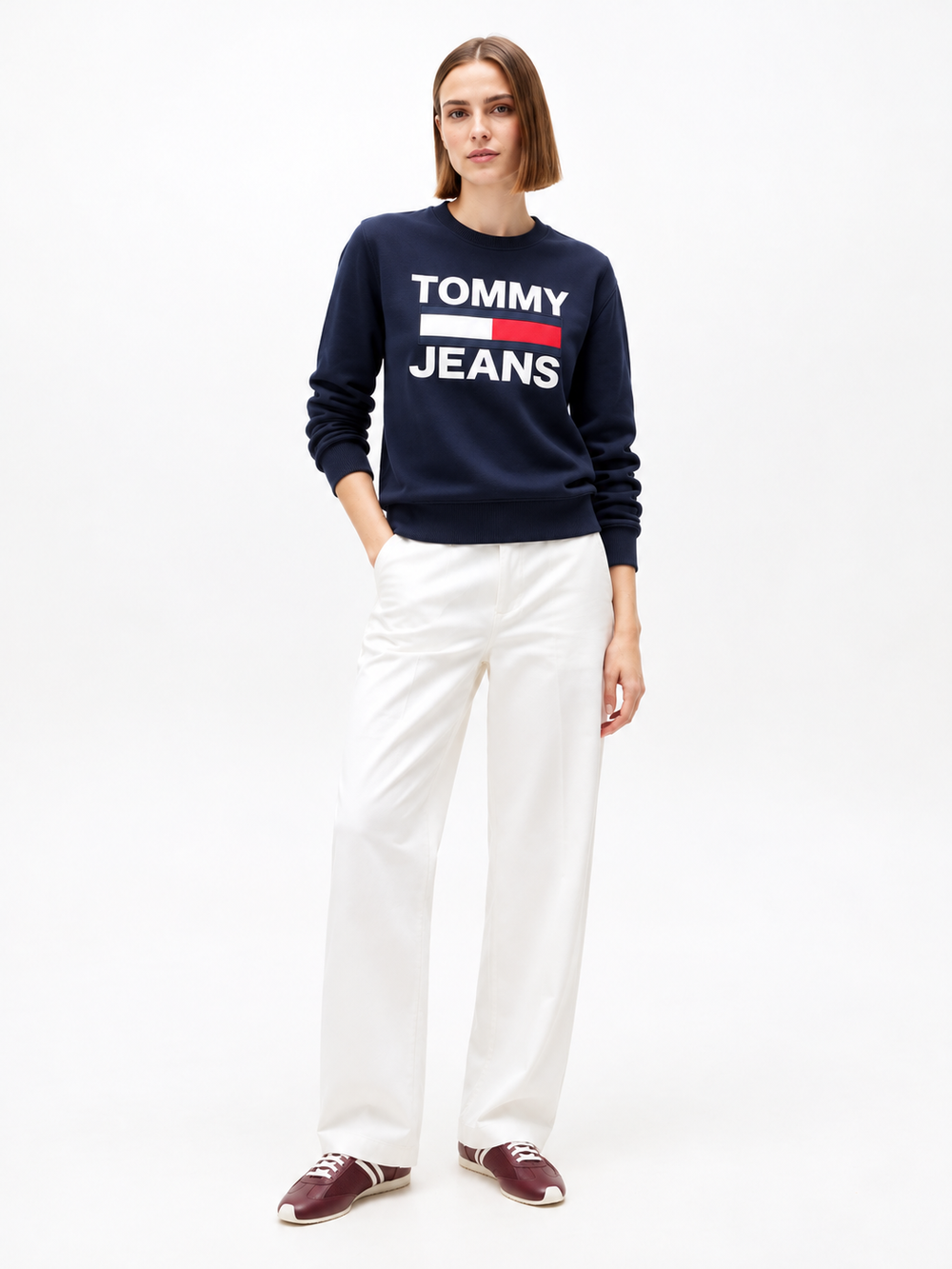 Tommy Jeans Classic Flag Logo Crewneck Sweatshirt