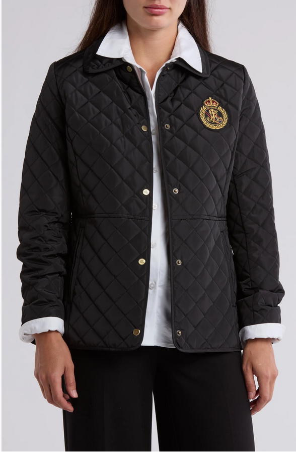 Ralph Lauren Logo Crest Quilted Jacket