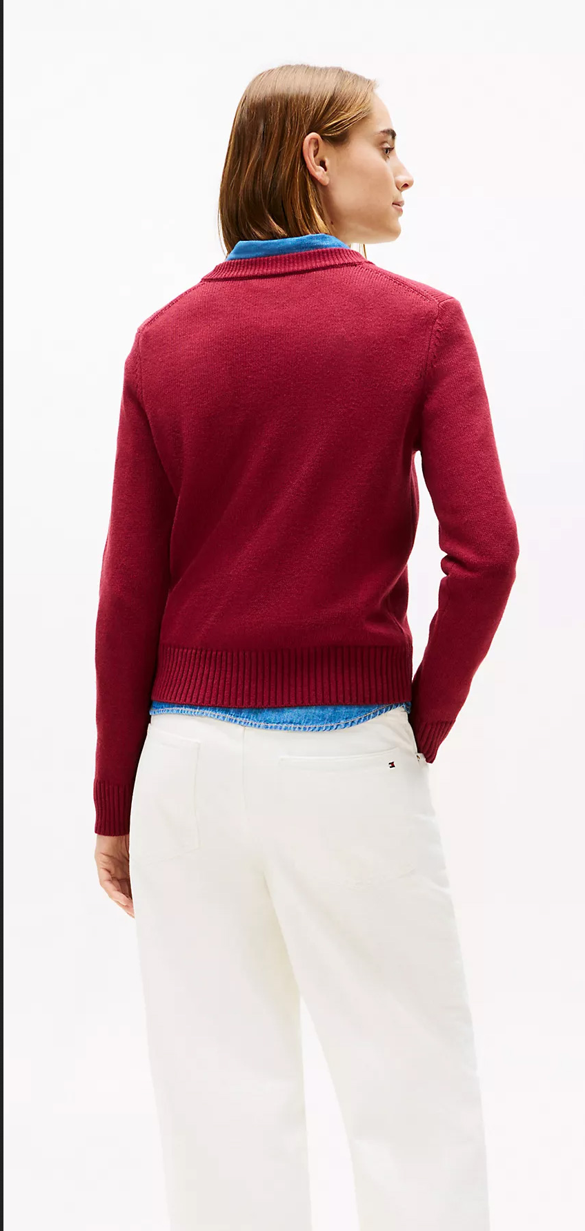 Plaid Monogram Crewneck Sweater